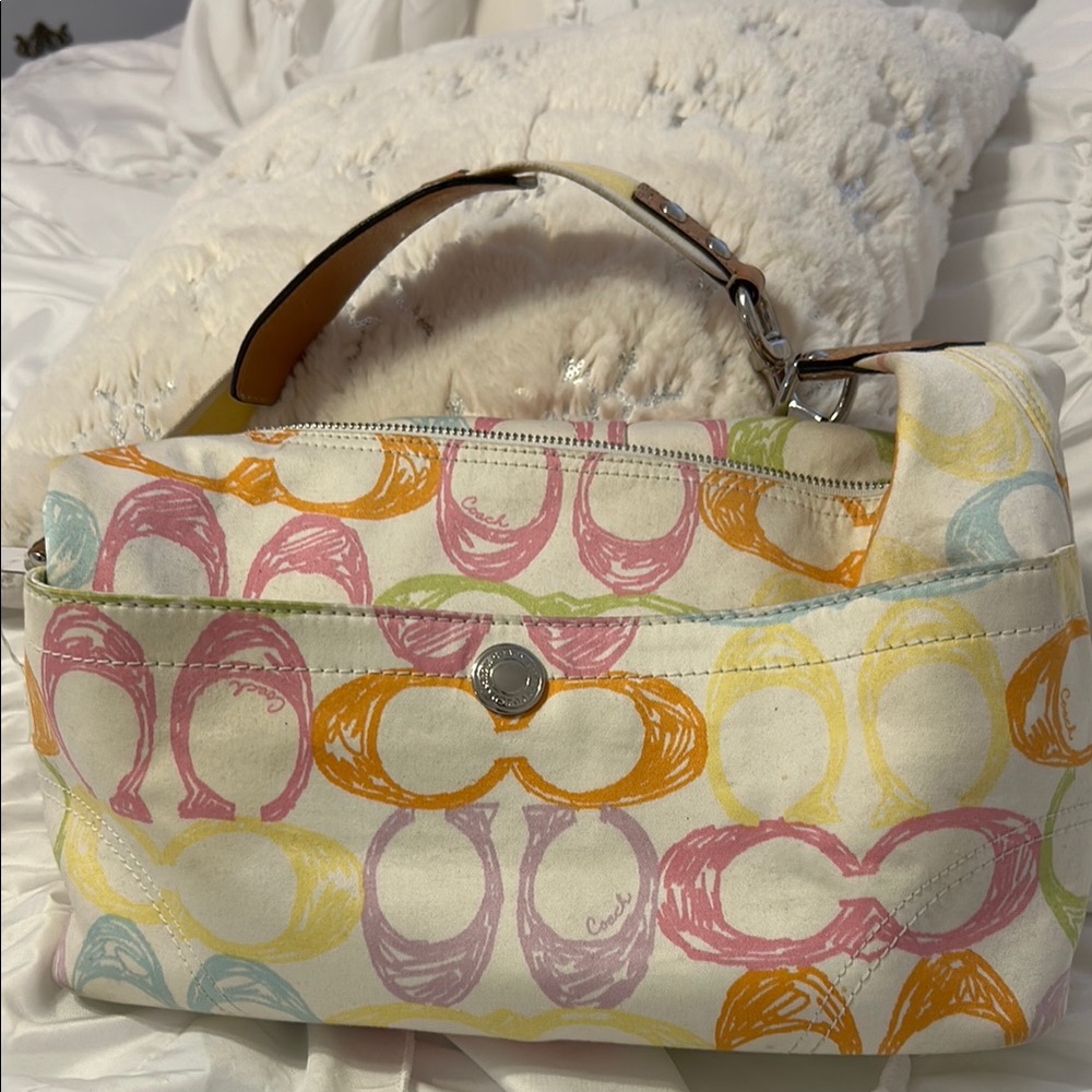 Coach Multicolor Patterned Shoulder Bag